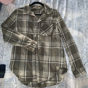 Olive Green Flannel